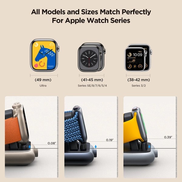 Incarcator Wireless Ceas Smart Apple Watch - Negru - 1 | YEO